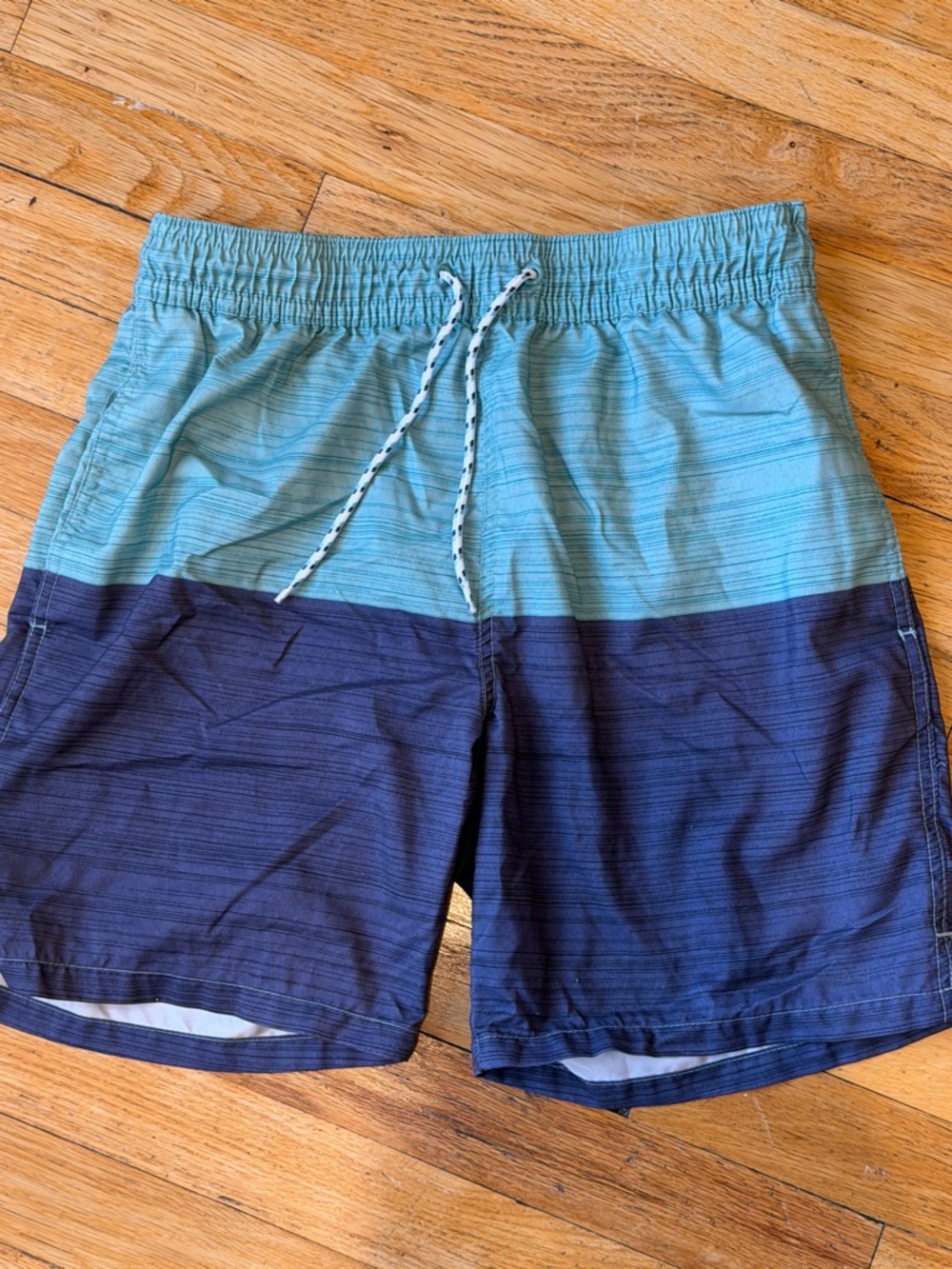 Goodfellow & Co Two-Tone Aqua and Navy Swim Trunks